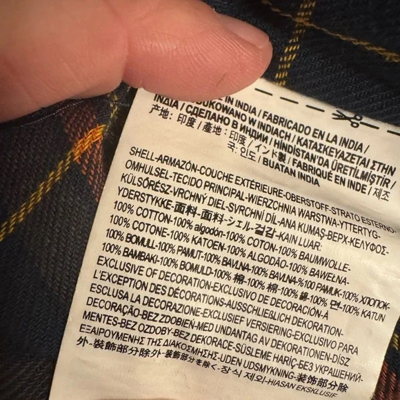 Vans Women's Blue and Red Plaid Button-Down Shirt - Picture 6 of 8